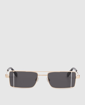 Off-White Cortez gold sunglasses OERI14AC99MET001