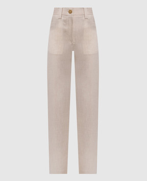 Khaite Beige Callum wool and cashmere trousers 3171604