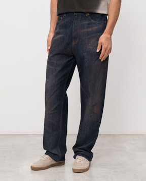 Maison Margiela MM6 Blue jeans with a vintage effect SH2LA0052M30055