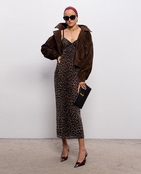 Saint Laurent Leopard print dress combination A00109Y38ER