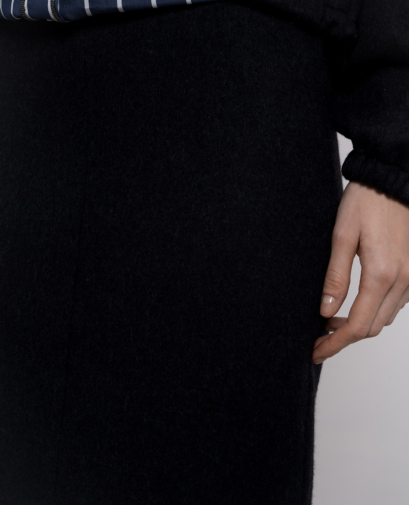 Gray wool midi skirt Brunello Cucinelli 5