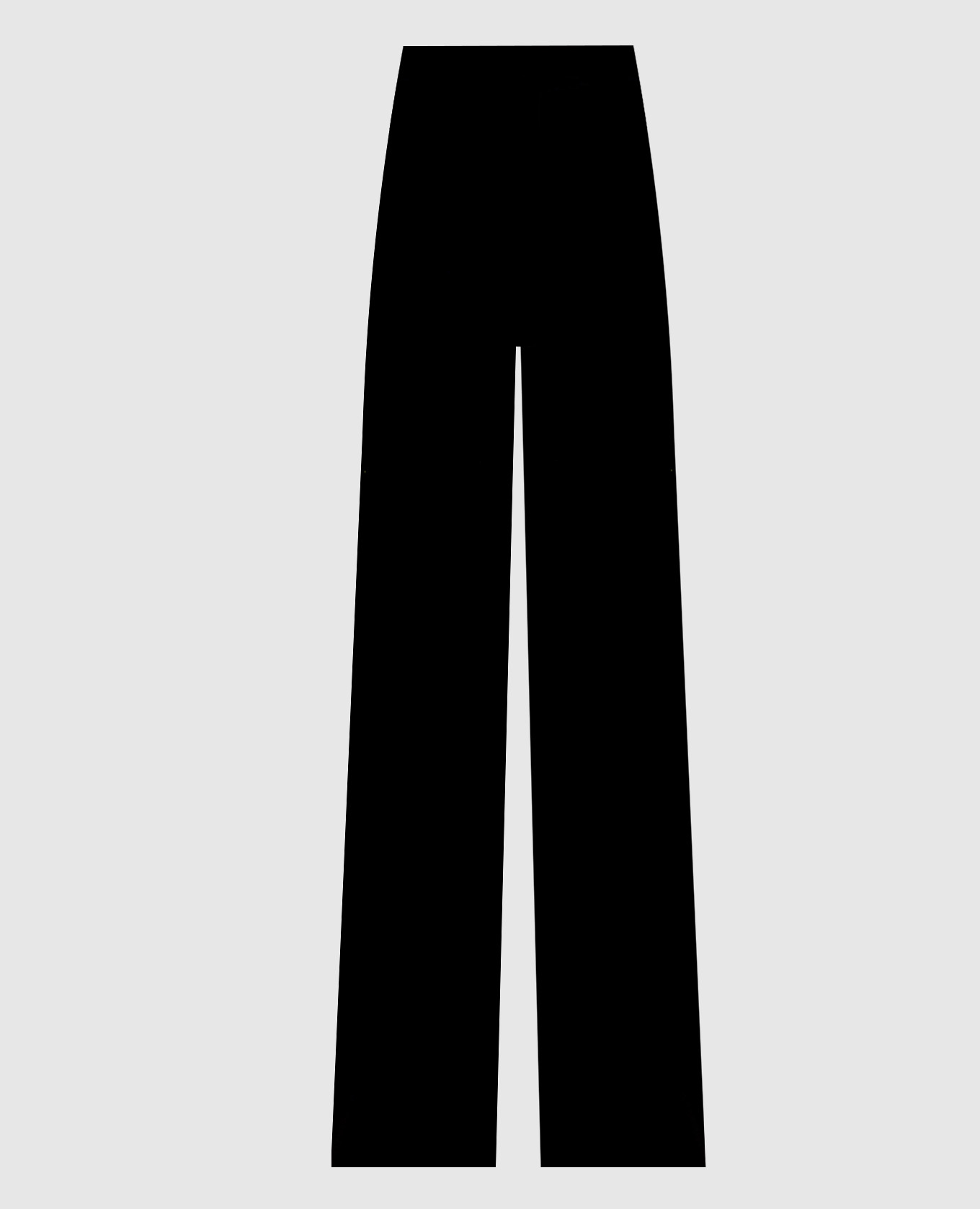 Pantaloni svasati in velluto nero EOSCURI