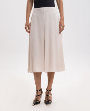 Valentino Beige silk skirt 9B3RAF681MH
