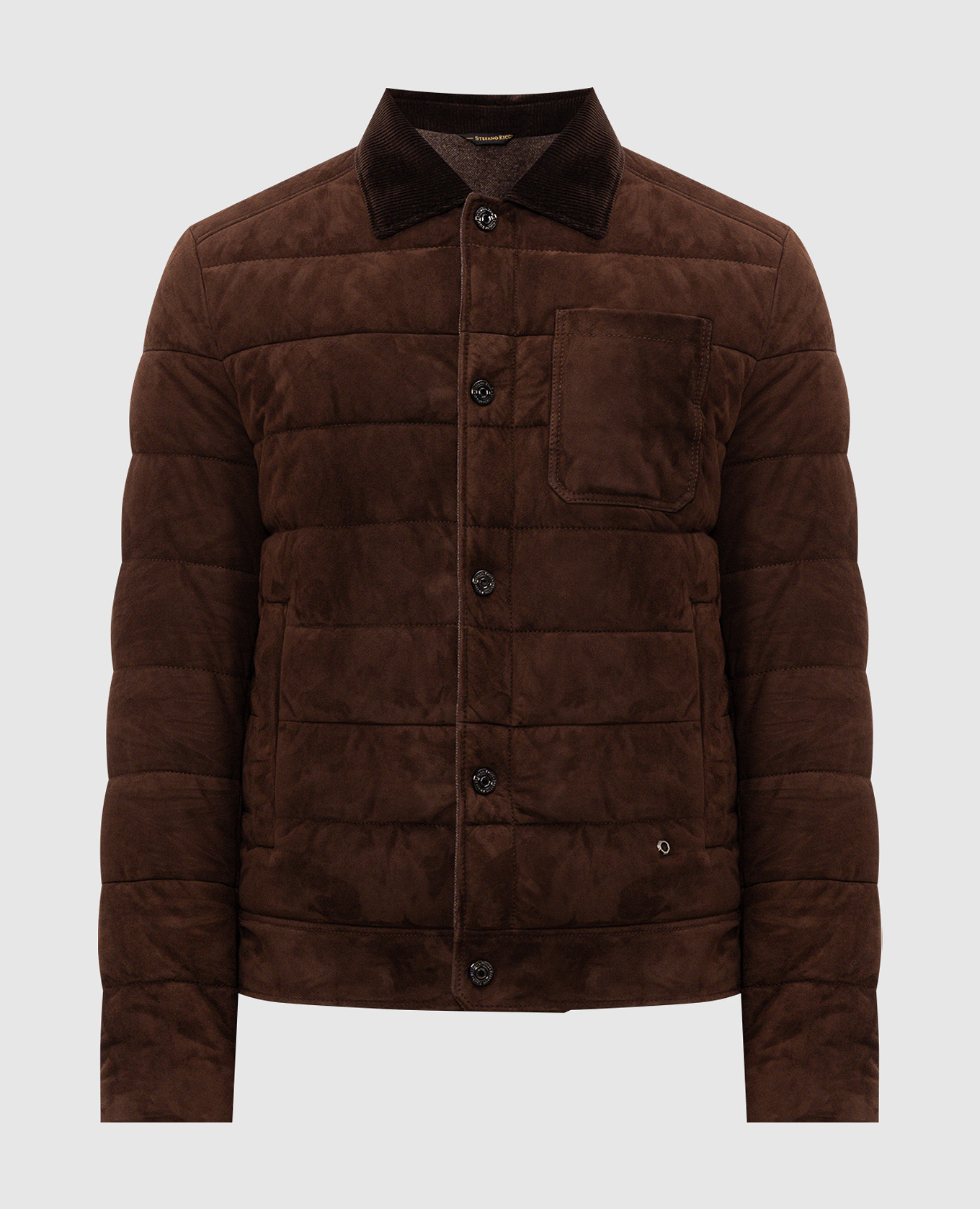 Brown suede jacket Stefano Ricci