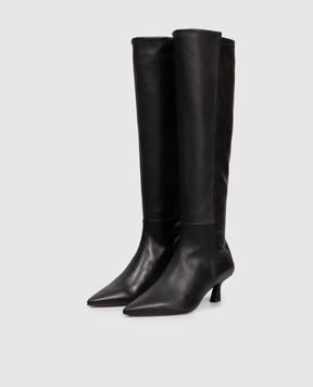 Stuart Weitzman Black leather boots VINNIE SM444
