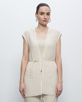 Peserico Beige vest for smell E03044A06145