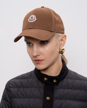 Moncler Brown cap with logo L10933B0000804863
