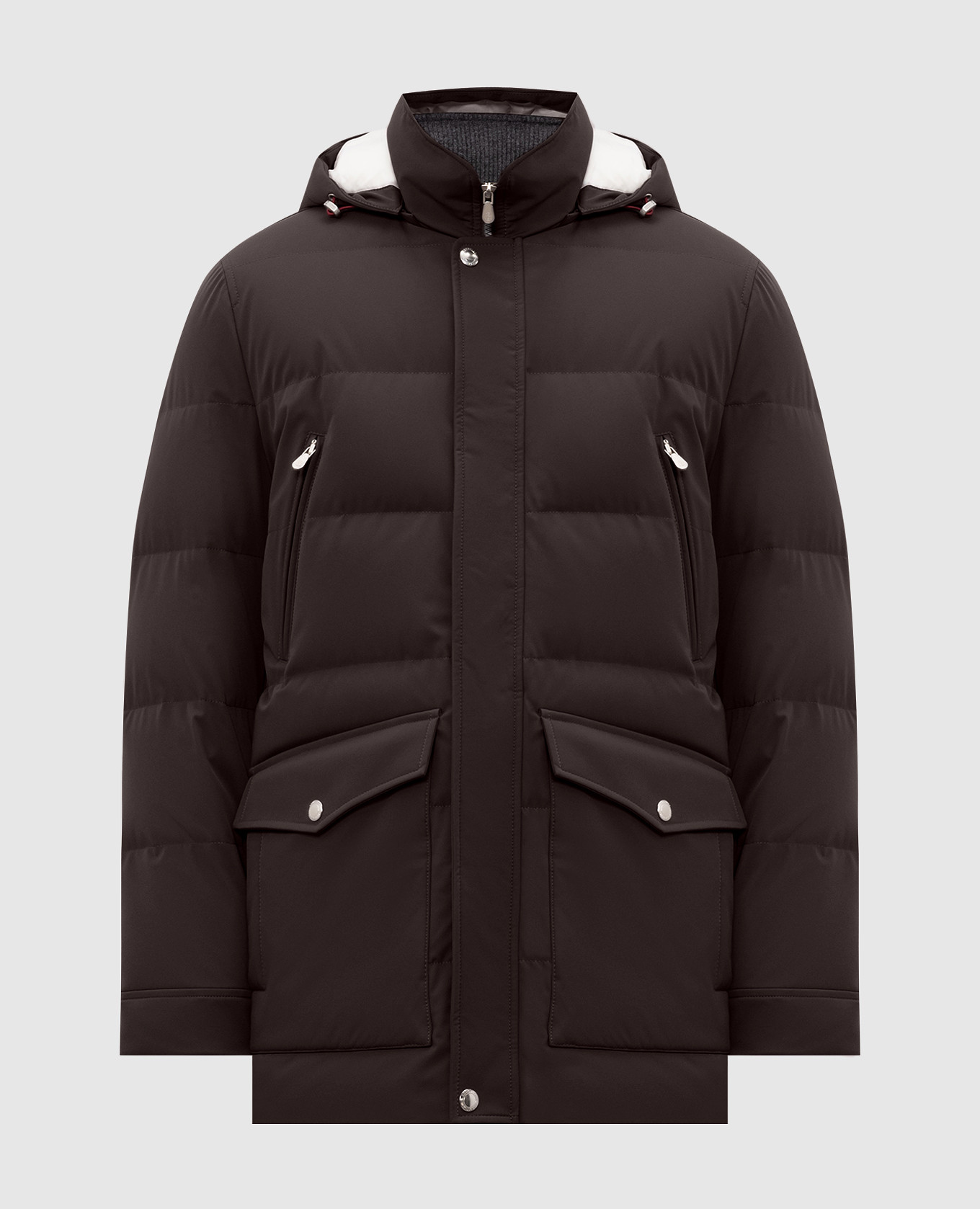 Brown down jacket