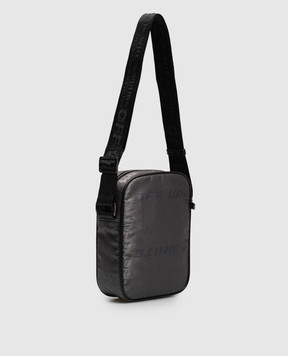 Off-White Gray bag with logo pattern OWMNQ08F26FB01