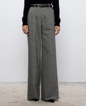 Max Mara GIOIA gray wool pants MSTGIOIA