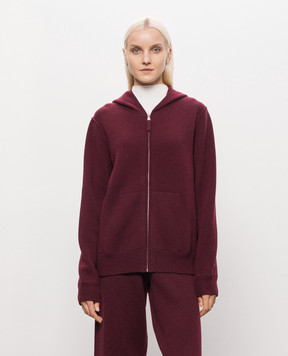 Allude Burgundy wool and cashmere sports jacket 26537610