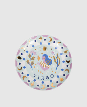 Bitossi Home Virgo Blue Porcelain Snack Plate AST00006
