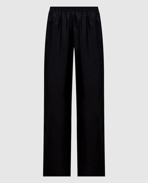 Loulou de Saison ALERA black silk pants ALERALDS