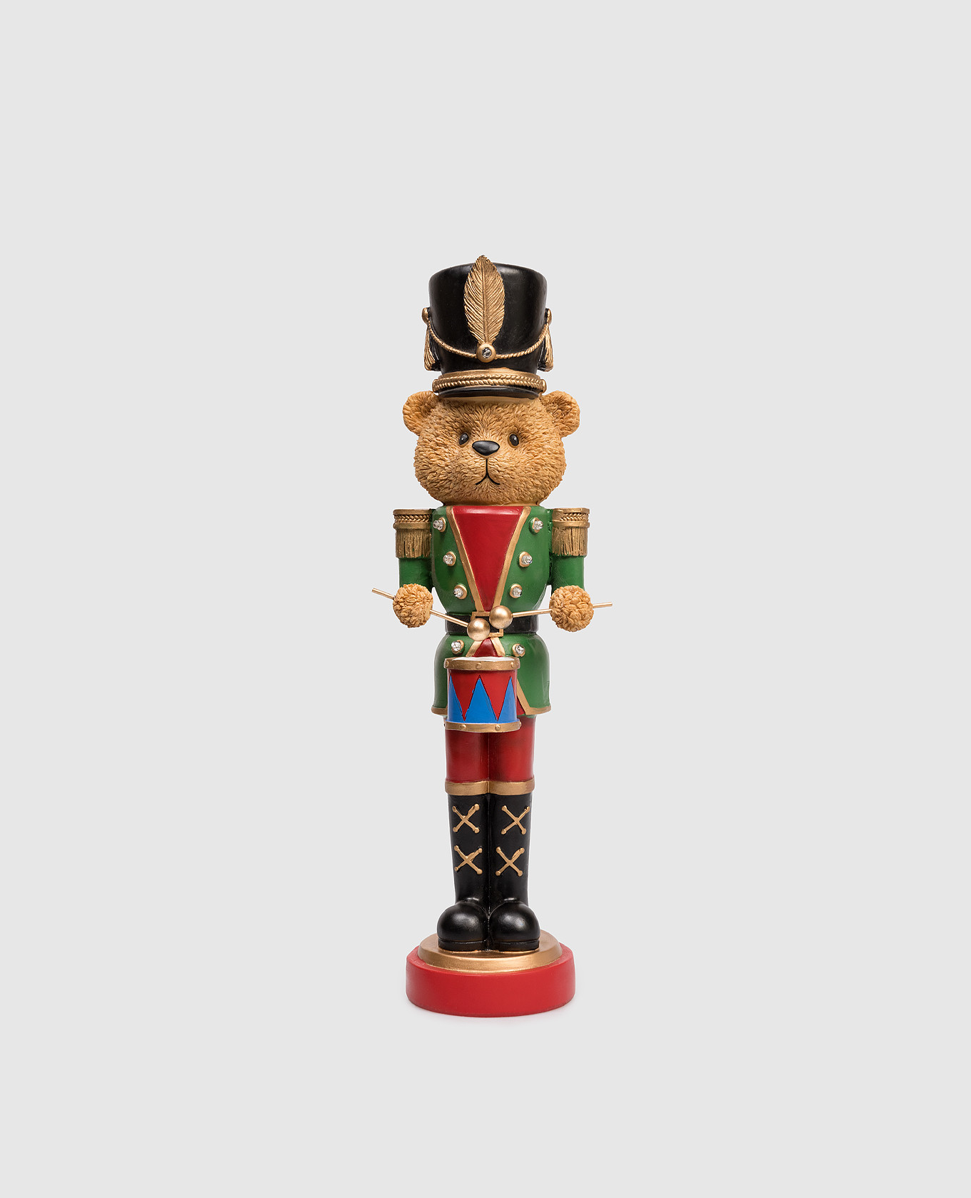 

Christmas LED Soldier Bear Figurine EDG, Green