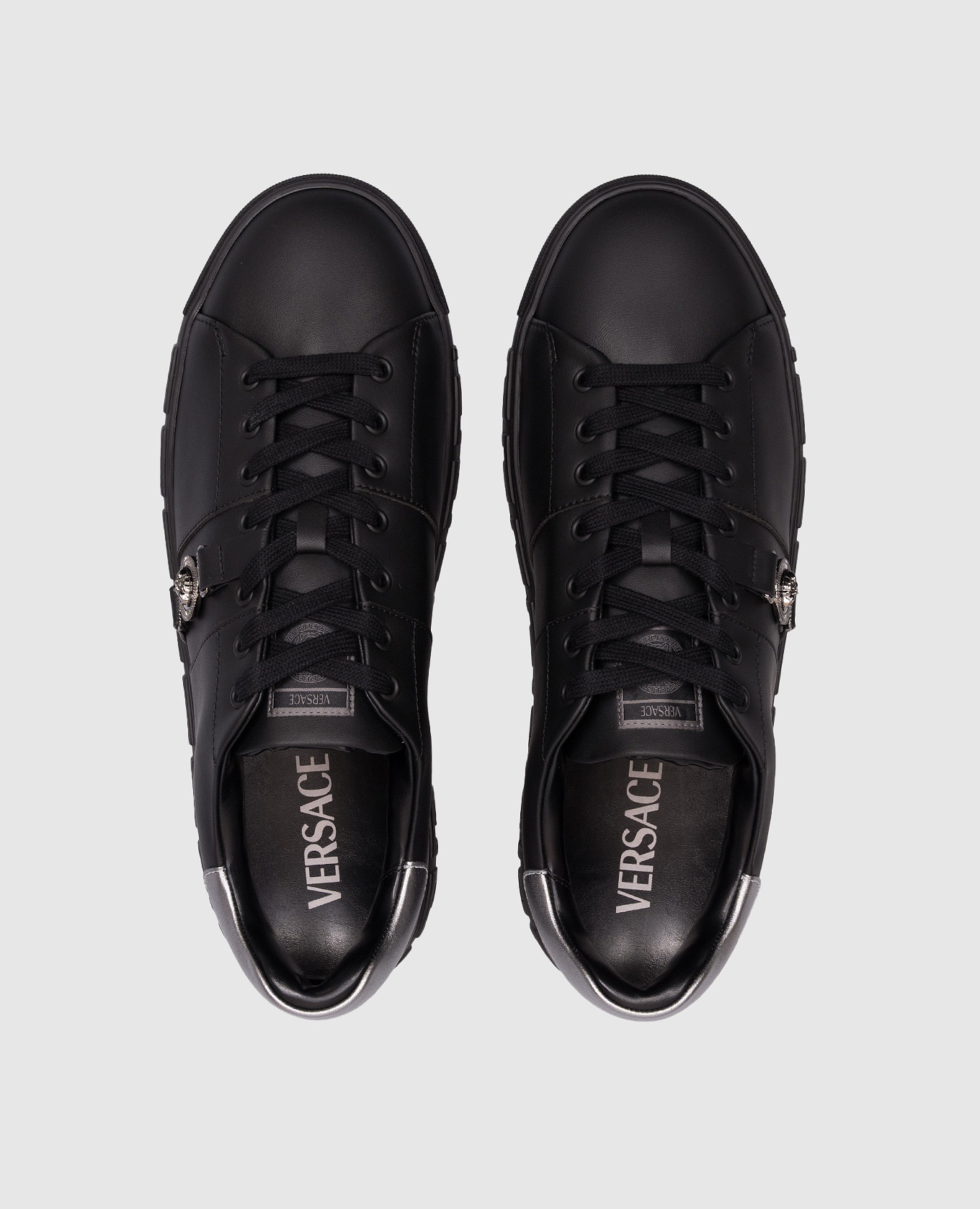 Black Greca sneakers Versace 4