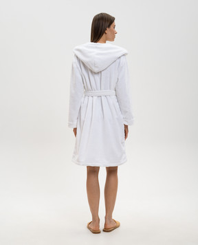 L'appartement White terry robe with hood SANTANABATHROBE