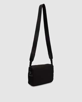 Palm Angels Black bag with logo embroidery PMNQ010S24FAB001
