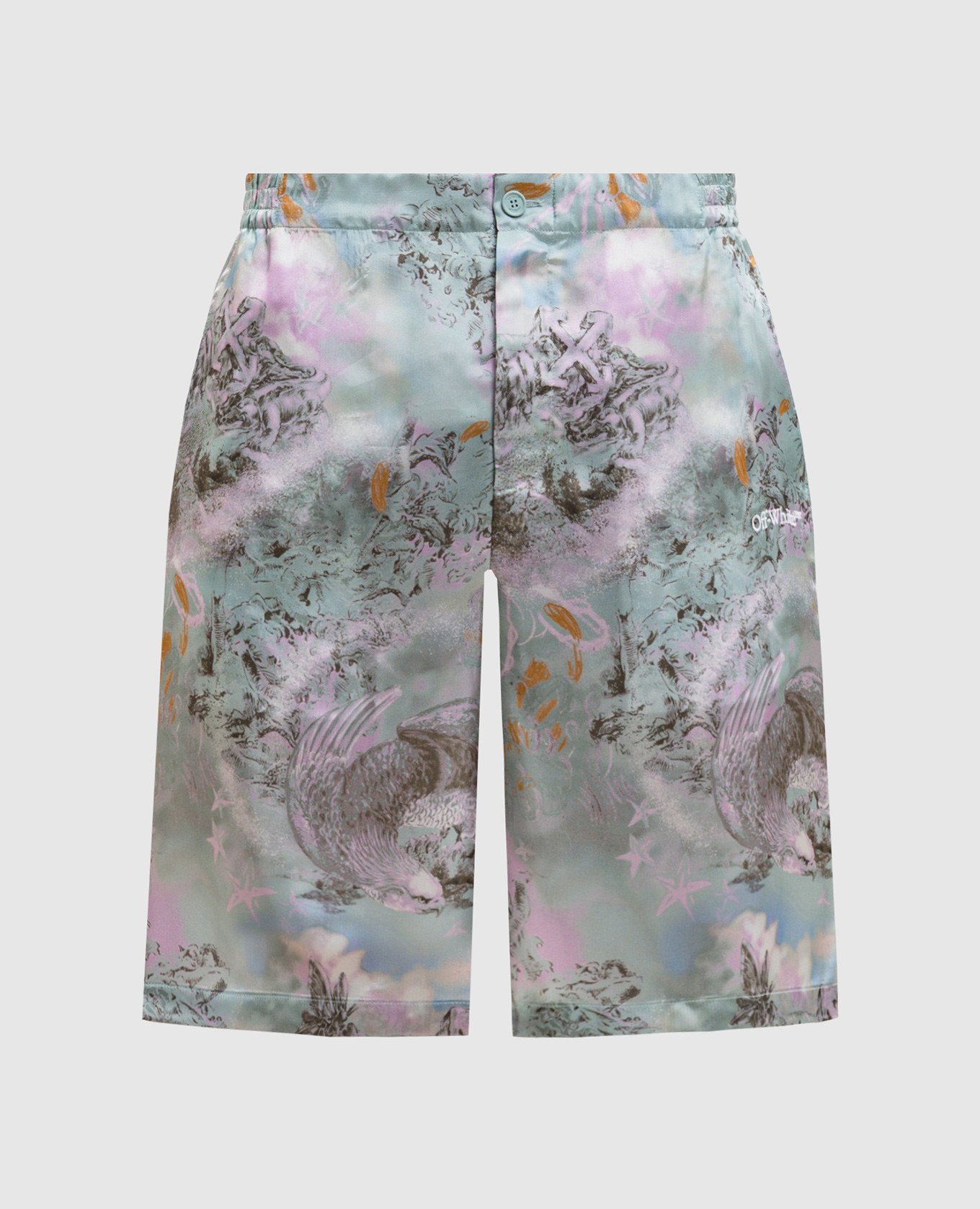 Pantalones cortos estampados azules