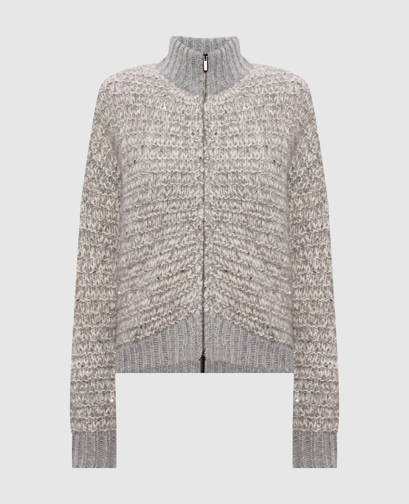 

Gray alpaca wool cardigan Peserico, Grey
