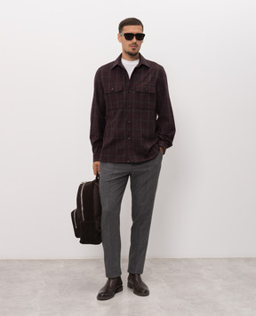ISAIA Gray pants with wool PNC053P9070