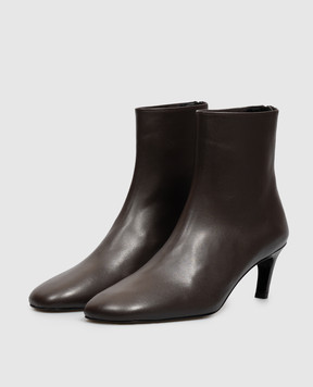 Toteme Brown leather ankle boots 263WAS0354LE0231