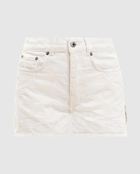 Off-White Star white denim shorts 2YC019S26DEN001