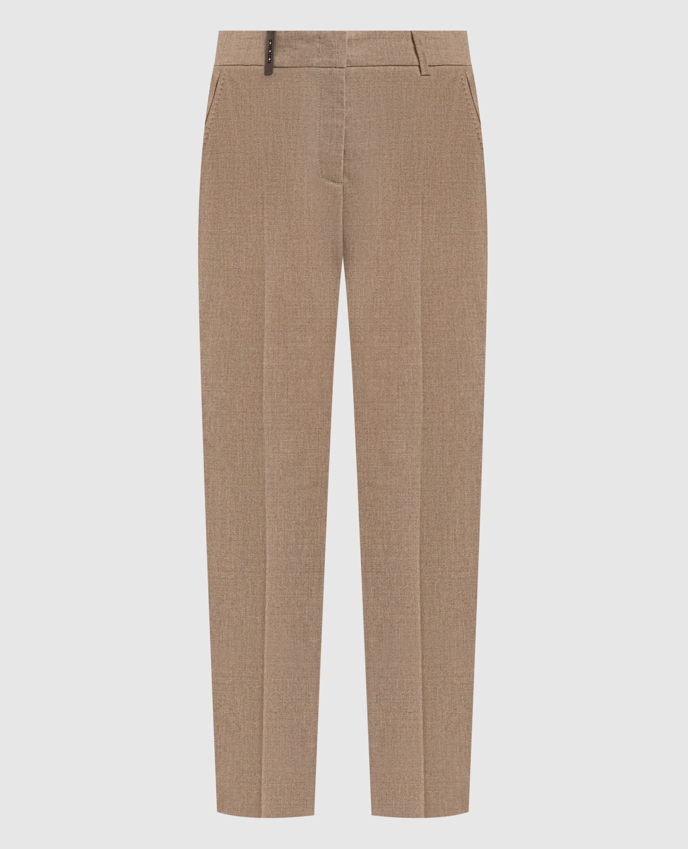

Beige wool and cashmere pants Peserico