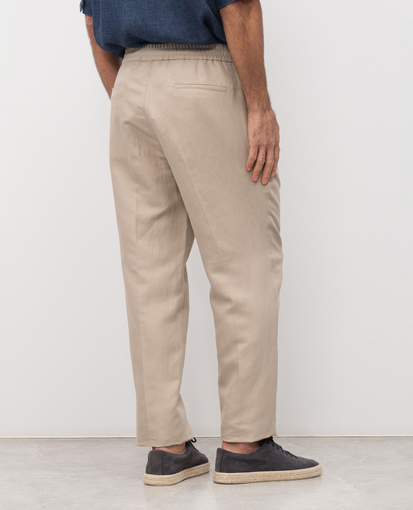 

Beige linen pants Brunello Cucinelli