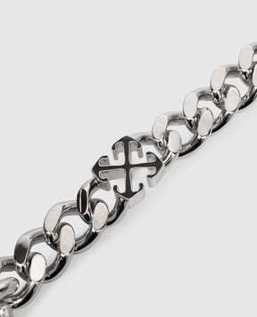 Off-White Silver chain bracelet with Arrow emblem OMOA106C99MET001