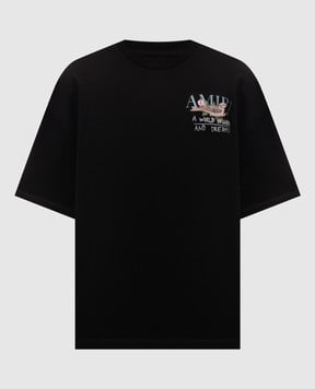 AMIRI Black T-shirt A World Of Hope And Dreams AMTOJR1095