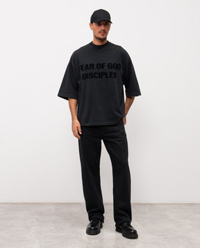 Fear of God Black jeans with logo patch FG25FW45454DNM