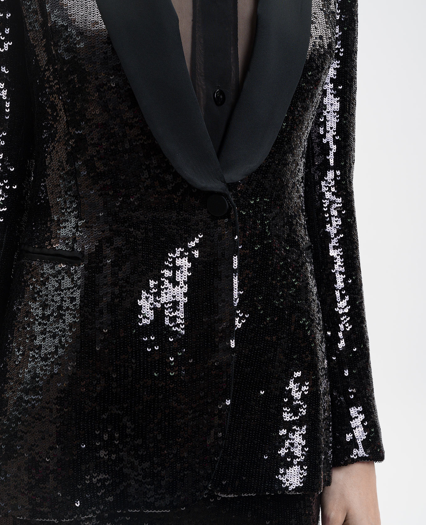

Black sequined jacket Dondup