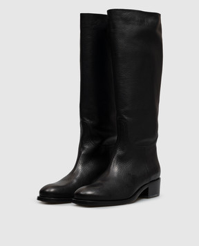 AGL Black leather boots Georgia GEORGIA
