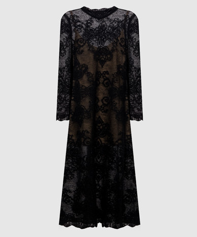 Abito in lana di alpaca nera