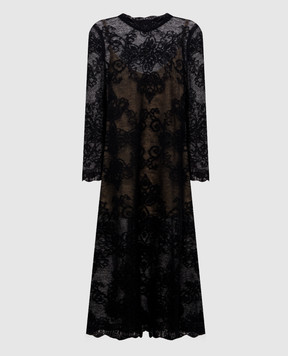 Twinset Black alpaca wool dress 262TP3344