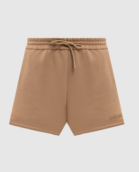 Mackage Brown shorts with textured logo SUMMERR