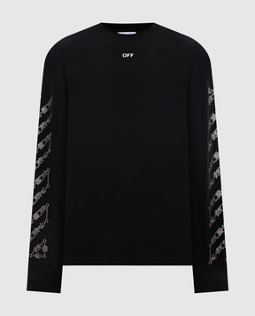 Off-White Black longsleeve Chain Arrow Diagonal 44MAB09CS26J001