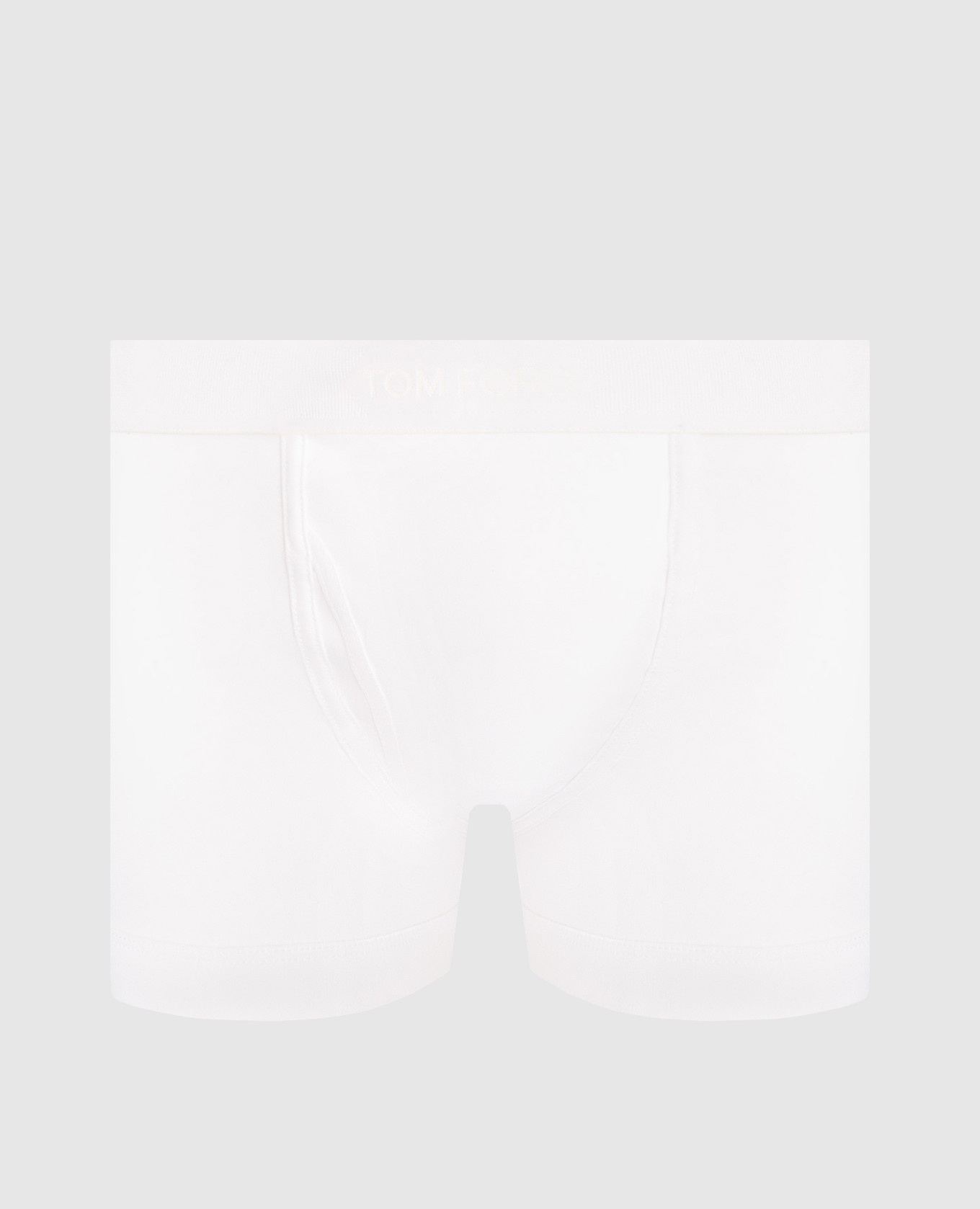White boxer briefs with logo pattern