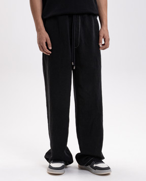 AMIRI Black linen pants AMBMPA1084