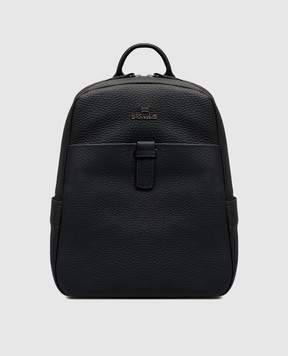 Enrico Mandelli Johnny navy leather backpack JOHNNY7213