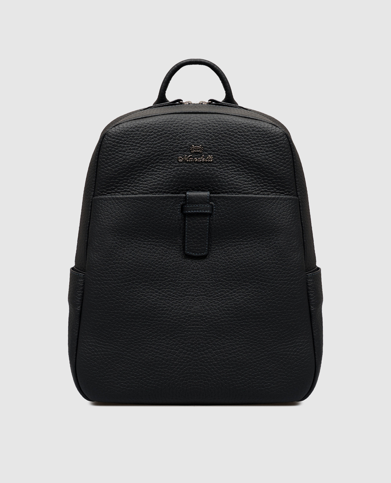 Johnny navy leather backpack