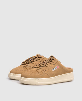 AUTRY Medalist brown suede mules A1UNMULWUU04