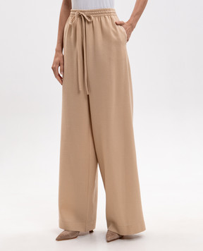 Ermanno Scervino Beige wool pants D492P362XQQ