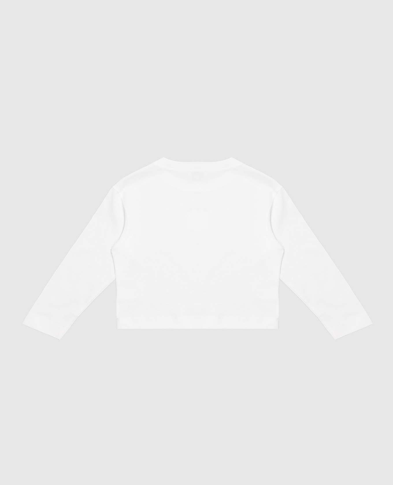 Children's white long-sleeve shirt with print Brunello Cucinelli 2