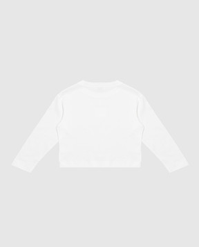 Brunello Cucinelli Children's white long-sleeve shirt with print B0T81T681B