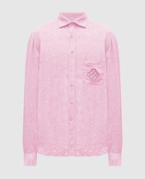 Stefano Ricci Pink linen shirt MC008163BX2922