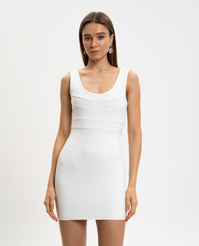 Herve Leger Amara white mini dress 46HLT8551404