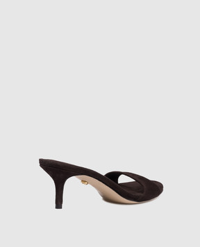 Babe Pay Pls Suede brown mules 274503ZA