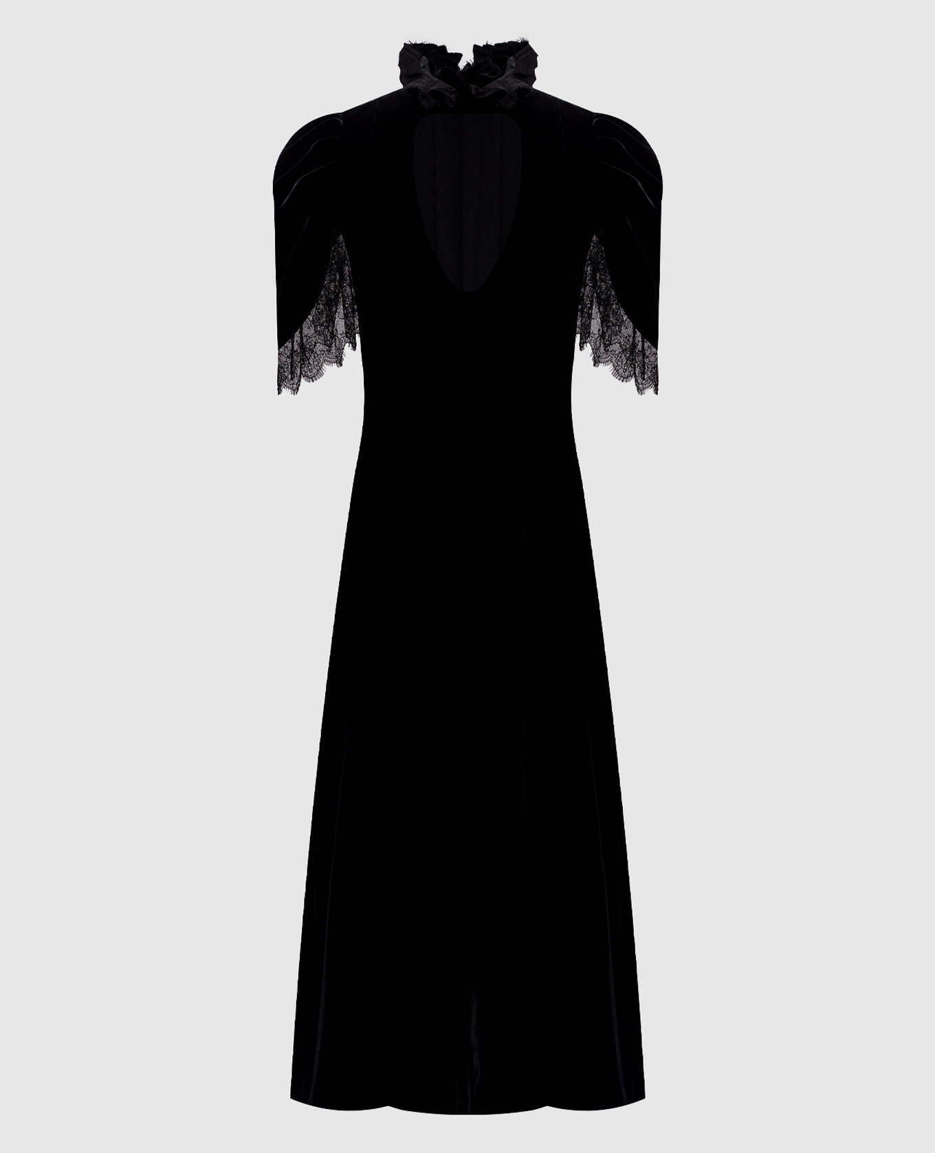 

Black velvet midi dress Alexander McQueen