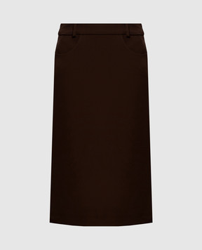 Ermanno Scervino Brown pencil skirt D492O355ILM
